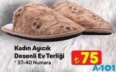 JUNO KADIN AYICIK DESENLİ EV TERLİĞİ